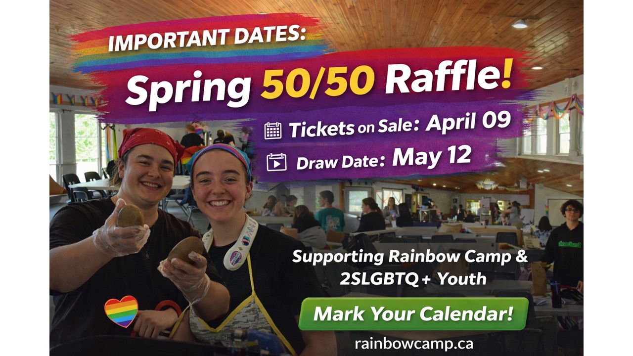 Welcome Friend Foundation Spring 50/50 raffle graphic